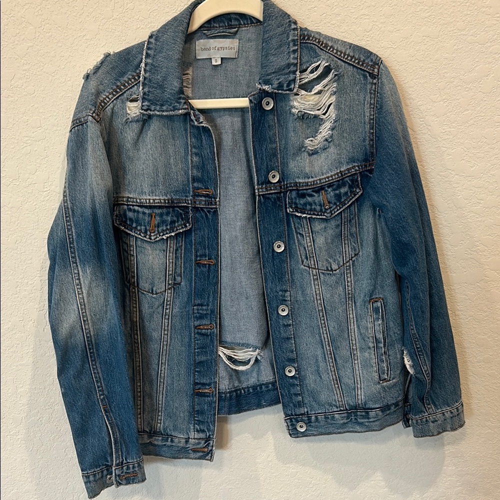 Distressed Blue Denim Jacket